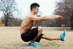 doing calisthenics