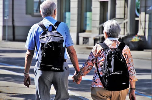 elderly couple