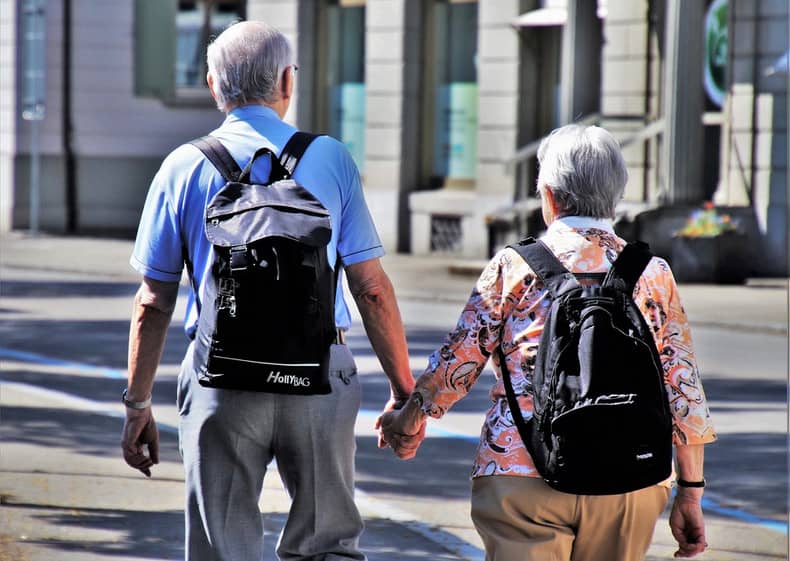 elderly couple